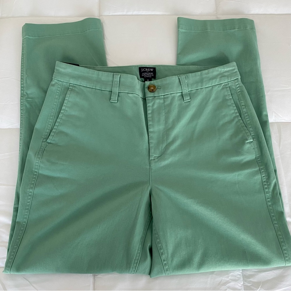 J.Crew High Rise Girlfriend Chino Casual Preppy